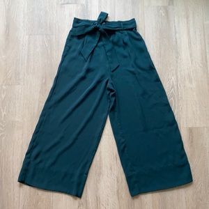 Dark teal flowy Zara pants